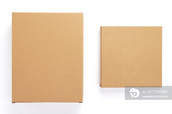 cardboard box isolated on white background