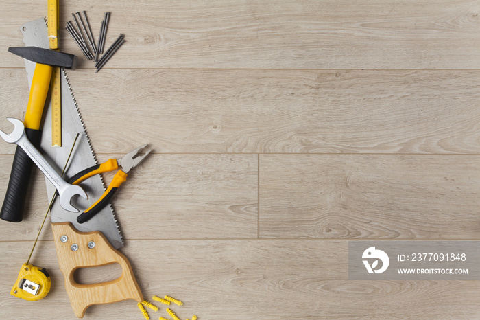 Construction Equipment on Wood