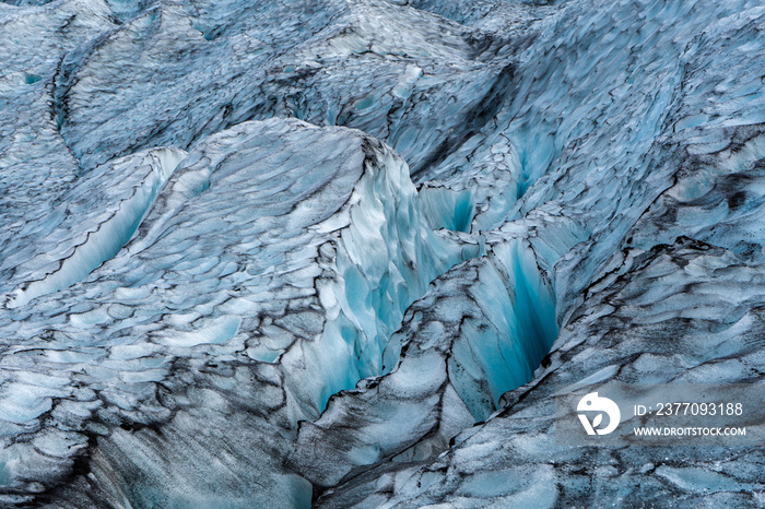 Crevasses on a Glacier