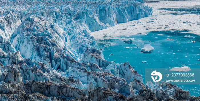 Glacier in a sunny day near Narsarsuaq