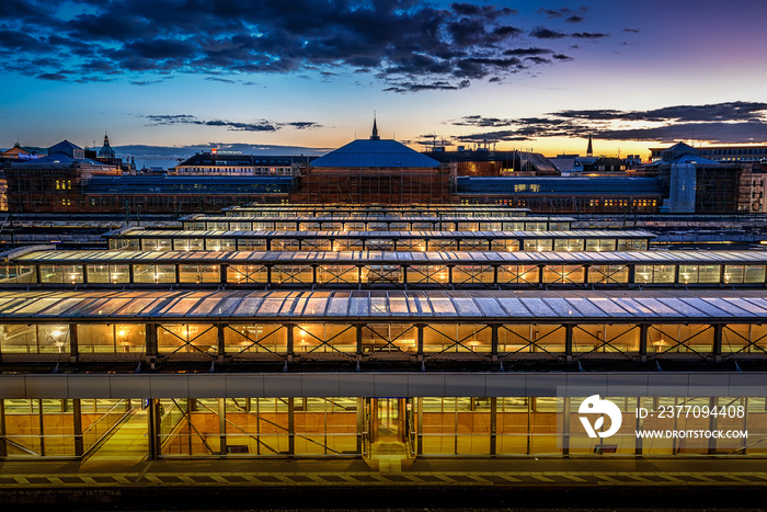 Hauptbahnhof in Hannover von der Rückseite