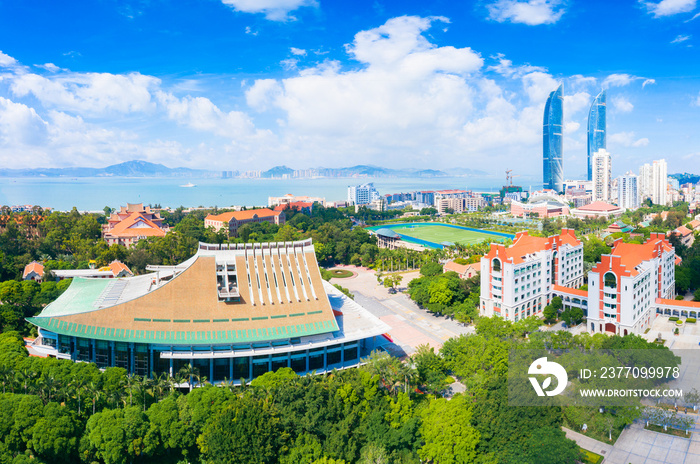 Scenery of Xiamen University in Fujian Province, China