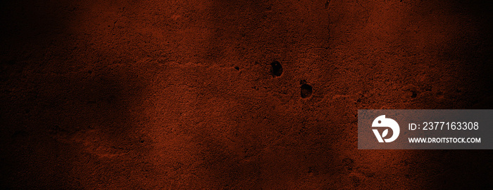 Scary colored wall texture for background. Dark cracked cement and smoked poster.