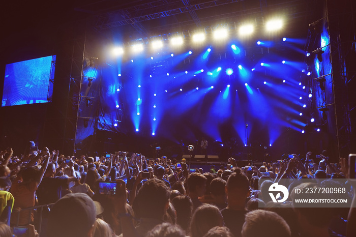 Crowd at a open air concert