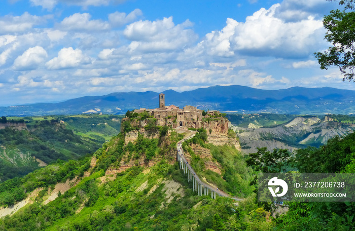 Civita di Bagnoregio (Viterbo, Lazio), central Italy - The famous ancient village on the hill betwee