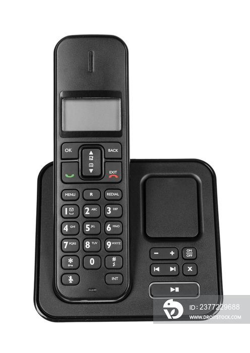 modern landline cordless phone, old technology concept.