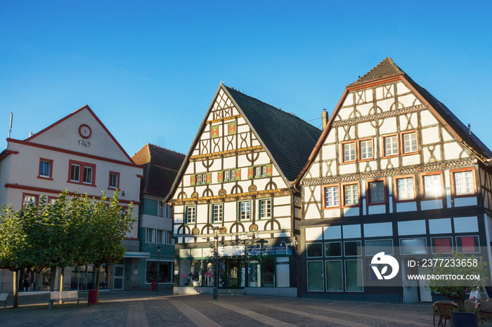 Historische Gebäude am Marktplatz in Unna, Nordrhein-Westfalen