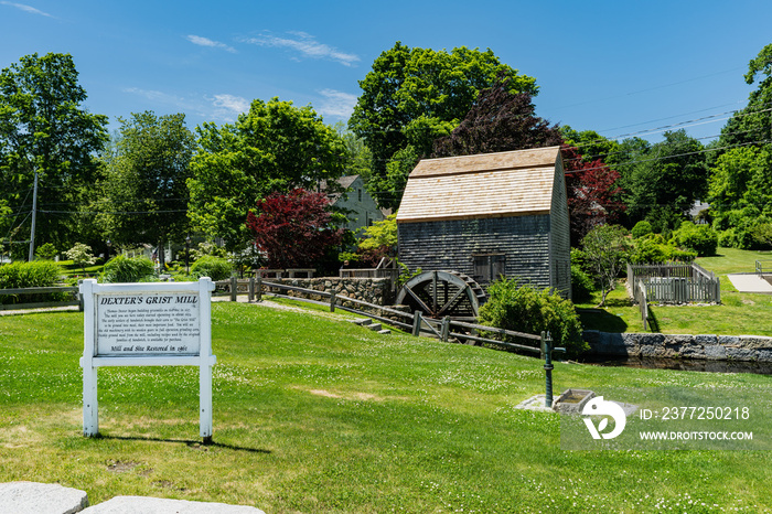 Dexters Grist Mill in Sandwich Massachusetts originated in 1654 and you can still buy freshly groun