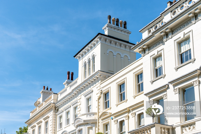 Victorian houses in Notting Hill in London