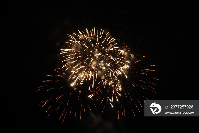 Abstract colored firework background,Fireworks light up the sky