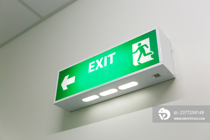 Fire exit sign