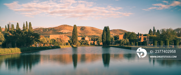 The Beauty of Villa Adriana, Tivoli, on a wonderful December afternoon