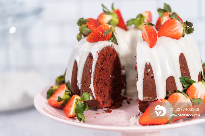 Red velvet bundt cake