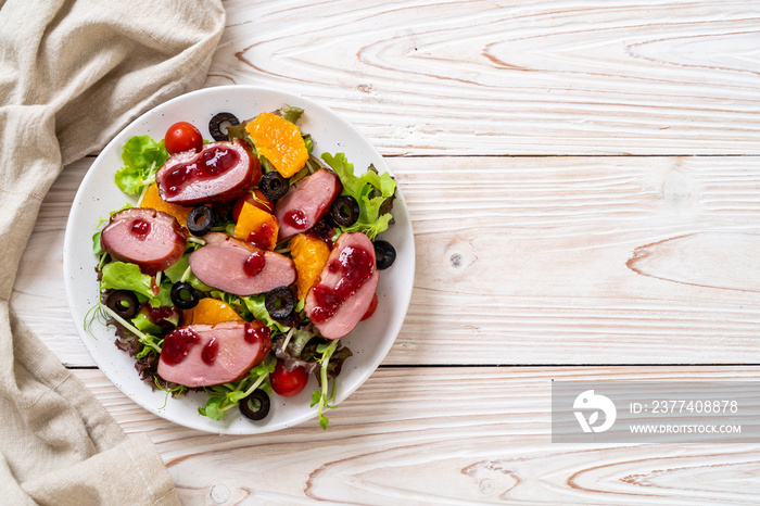 grilled duck breast salad