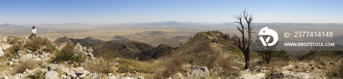 An Aerial Panorama of Sonora, Mexico, from Miller Peak