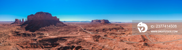 Aerial view of Monument Valley, Arizona, USA