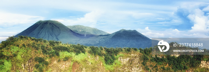 Mountain landscape view at Tomohon