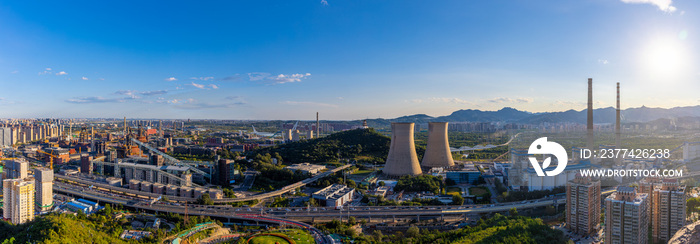 俯瞰北京冬奥公园首钢工业遗址