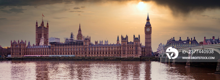 big Ben at sunset  London UK