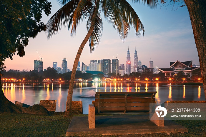 Kuala Lumpur at the sunrise