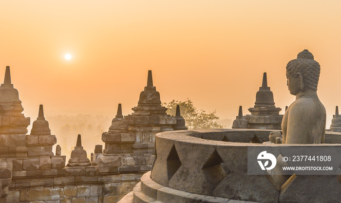 Borobudur Temple at Sunrise