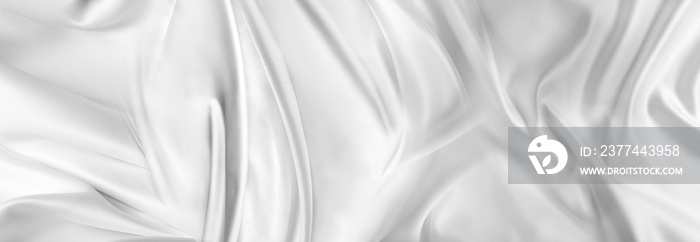 White silk fabric lines