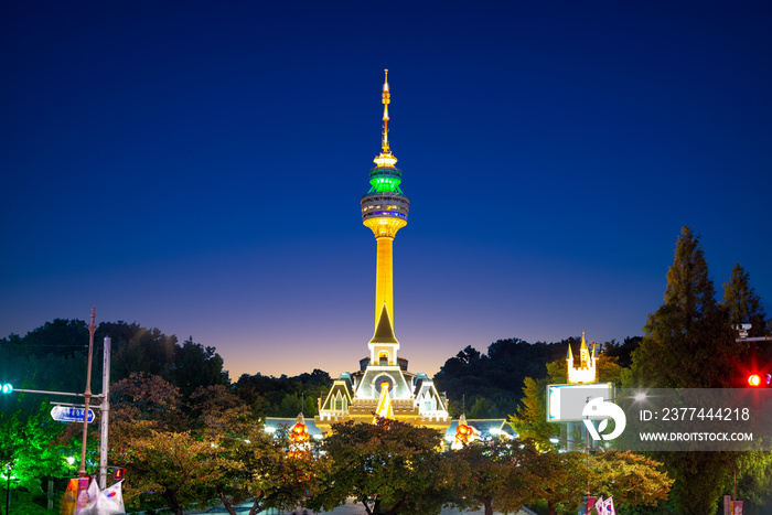 Daegu tower, a landmark or symbol of daegu city