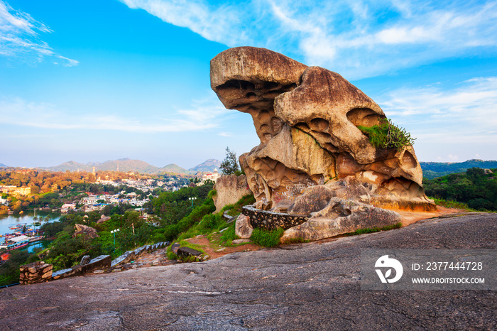 Toad rock in Mount Abu, India