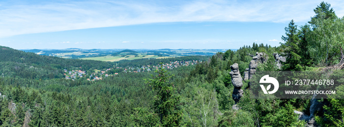 Zittau Mountains (Zittauer Gebirge) in Germany - around the resort of Jonsdorf