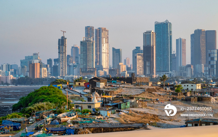 Worli is a neighborhood located in the city of Mumbai, India. It is known for its slums, which are informal settlements characterized by overcrowding, inadequate housing, and limited access to water.