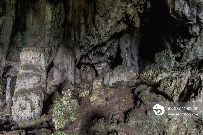 Interior of Fairy Caves in Sarawak state, Malaysia