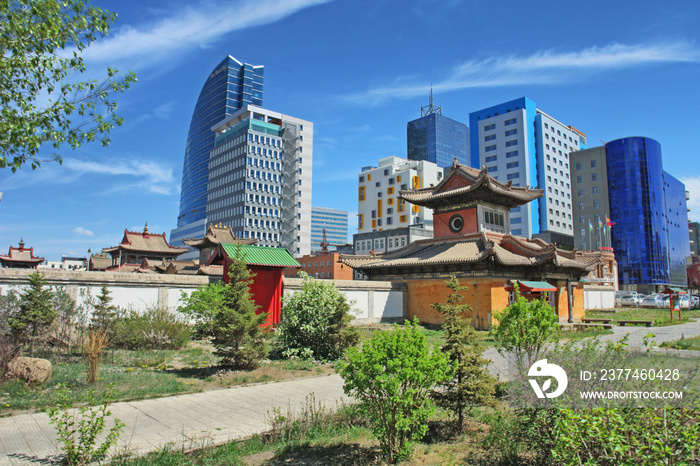 The Choijin Lama Temple monastery in Ulaanbaatar, Mongolia.