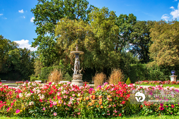 Luçon. Fontaine du jardin public Vendée. Pays de la Loire