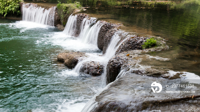 relax landscape of natural waterfal