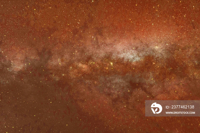 orange space sky galaxy and stars Beautiful Universe. Space background with galaxy in black.