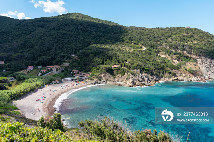 Nisportino beach, Elba Island.