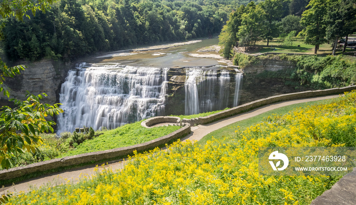 Letchworth State Park Middle Falls on the Genesee River