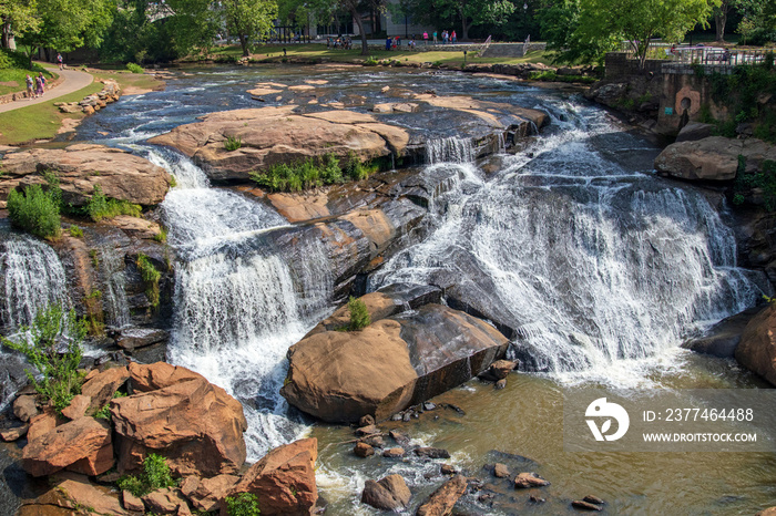 Reedy River Falls in Greenville, SC