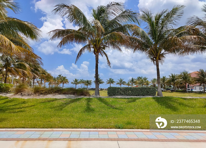 Lauderdale-By-The-Sea. Tipical apartment at beach in Florida on a beautiful sumer day.