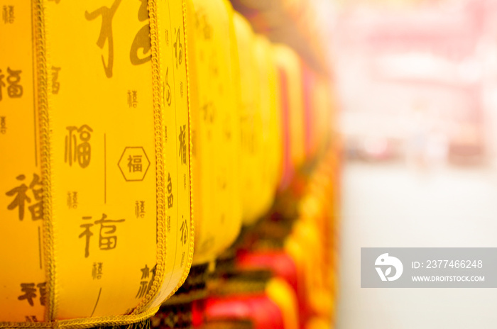 chinese lantern in the temple