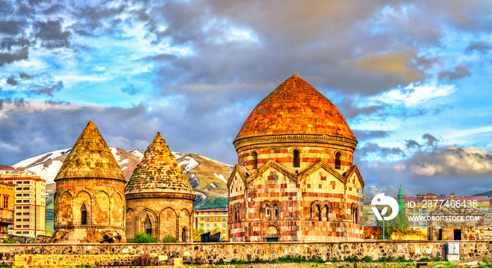 Three Tombs Complex in Erzurum, Turkey