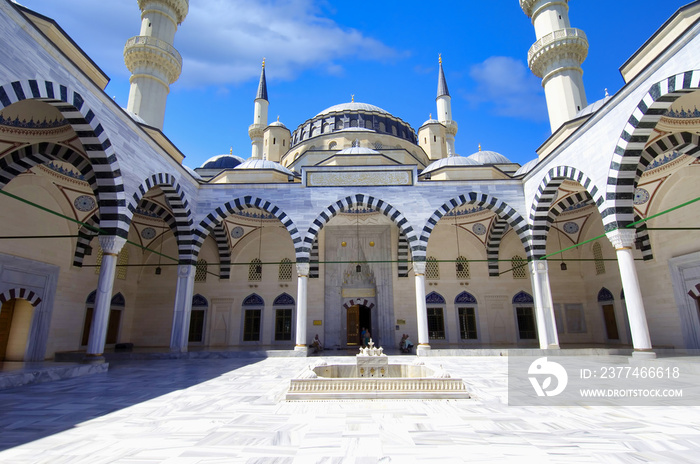 Ertogrul Gazi Mosque, Ashgabat, Turkmenistan.