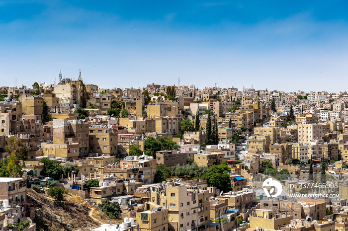 It’s Panorama of the city of Amman, Jordan