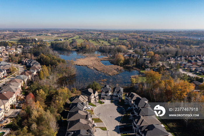 Drone views of homes in Richmond hill real estate by 404 and Bloomington