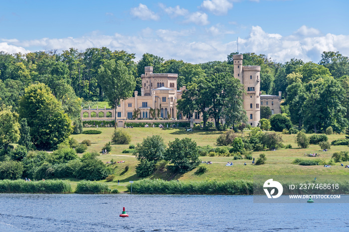 Babelsberg Palace and Babelsberg park in Potsdam, Germany