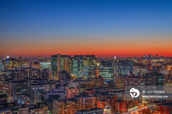 北京城市夜景