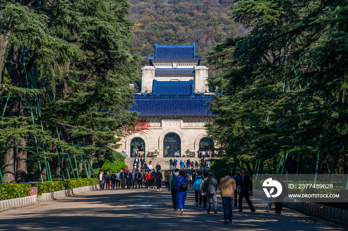 南京中山陵陵门