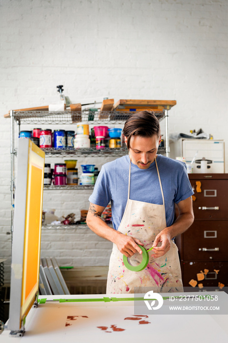 Man working in workshop