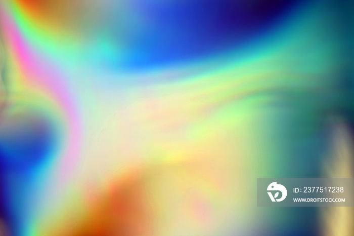 Blurry abstract iridescent holographic neon background