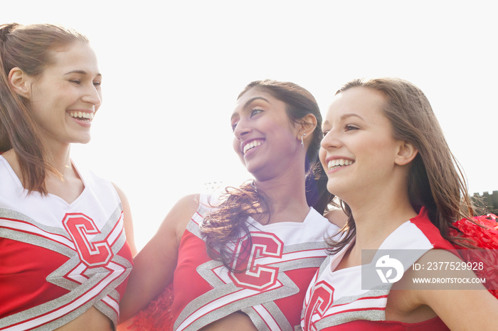 cheerleaders practicing